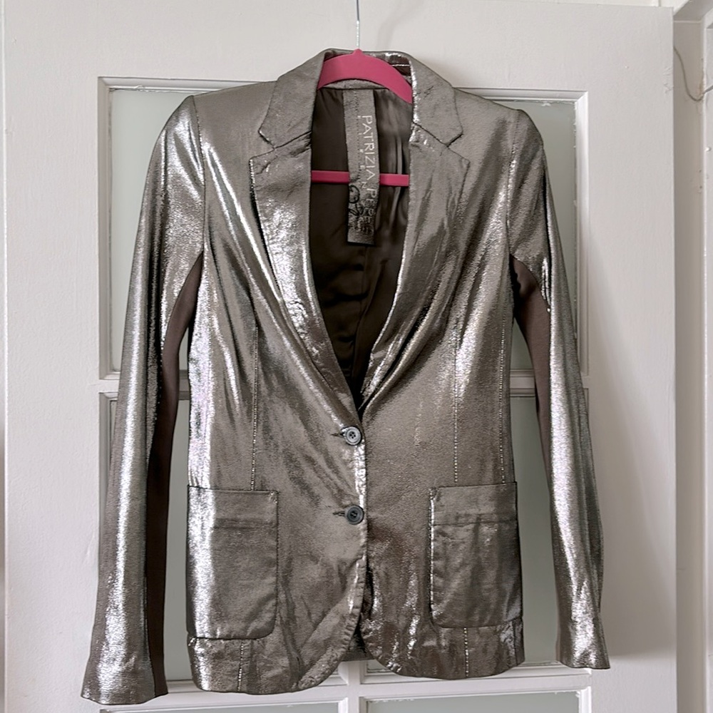 Patrizia Pepe Firenze Leather blazer